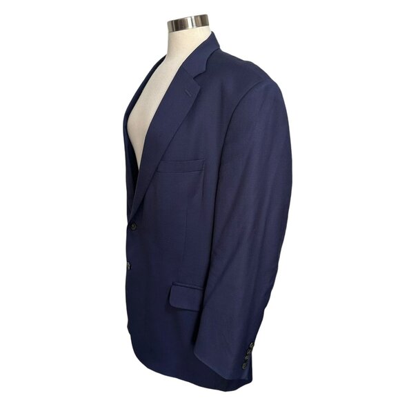 Peter Millar 48T Navy Mens Blazer Jacket 100% Wool Two-Button Classic Fit - Picture 4 of 12